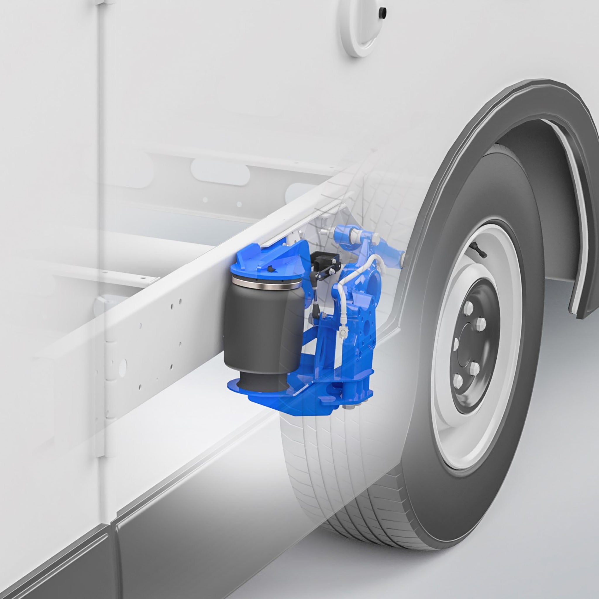 VB-FullAir 2C Rear Axle for Fiat AL-KO 34 degree Tiefrahmen chassis 4x2 X250/X290 2006 to Current